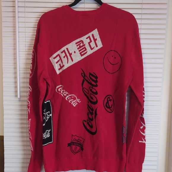 PacSun Red Coca Cola Graphic Crewneck Sweater - Picture 5 of 11